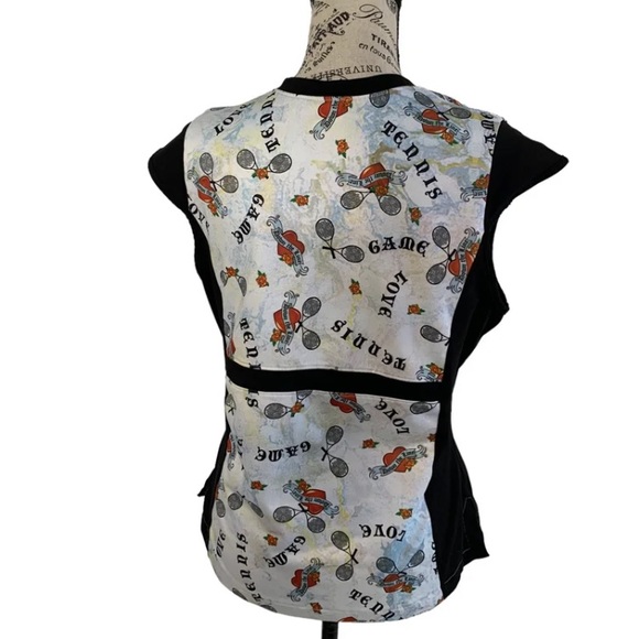dTL tennis blouse women’s size medium - Picture 7 of 10